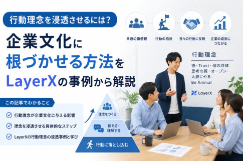 行動理念を浸透させるには？企業文化に根づかせる方法をLayerXの事例から解説