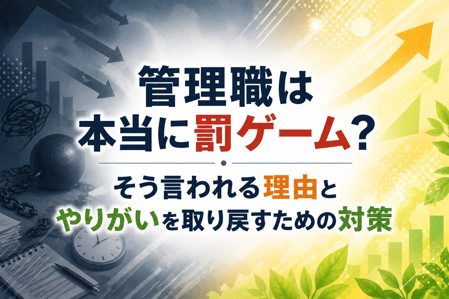 管理職は本当に罰ゲーム？そう言われる理由とやりがいを取り戻すための対策