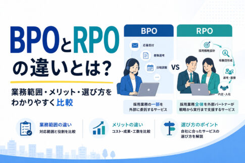 BPOとRPOの違いとは？業務範囲・メリット・選び方をわかりやすく比較
