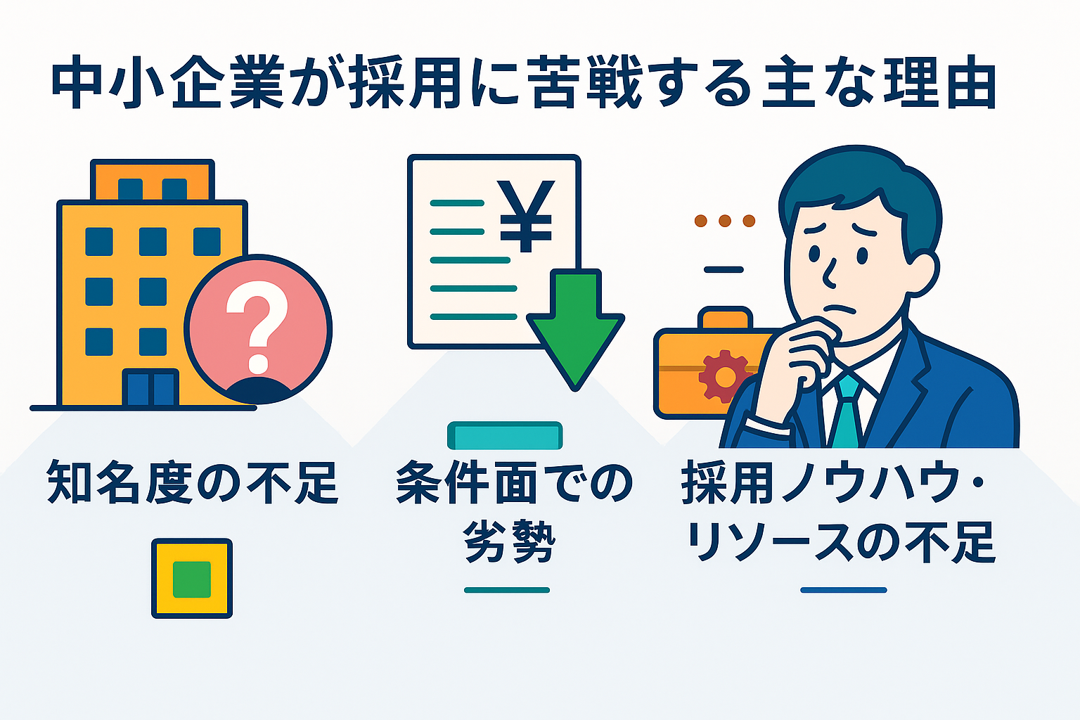 中小企業が採用に苦戦する主な理由