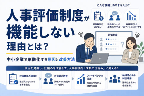 人事評価制度が機能しない理由とは？中小企業で形骸化する原因と改善方法