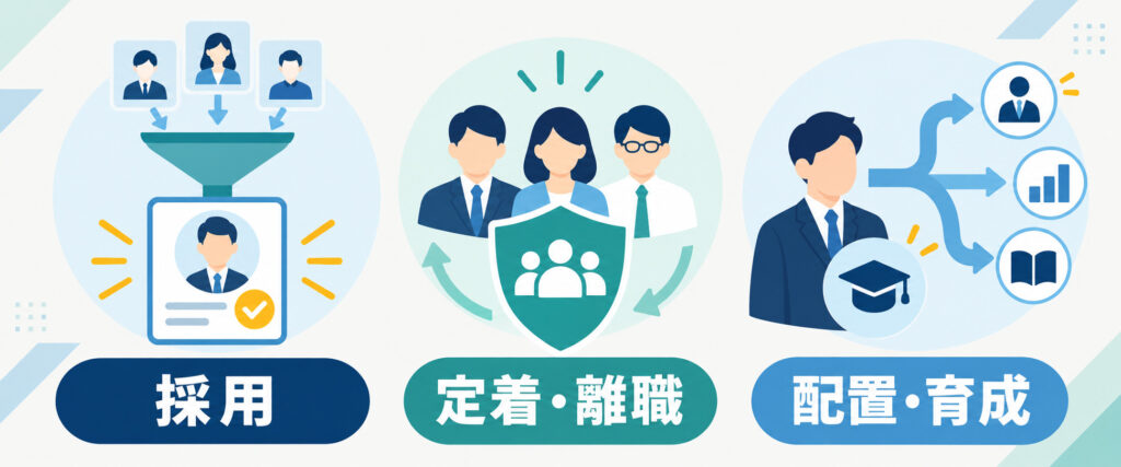 中小企業が最初にデータ化したい採用・定着と離職・配置と育成の3領域