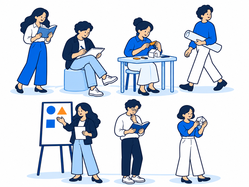 読む、考える、つくる、伝える。それぞれの仕事に取り組む人々
