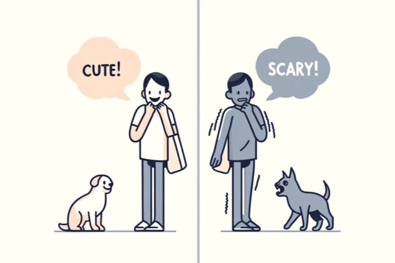 意味付け_犬に対する反応