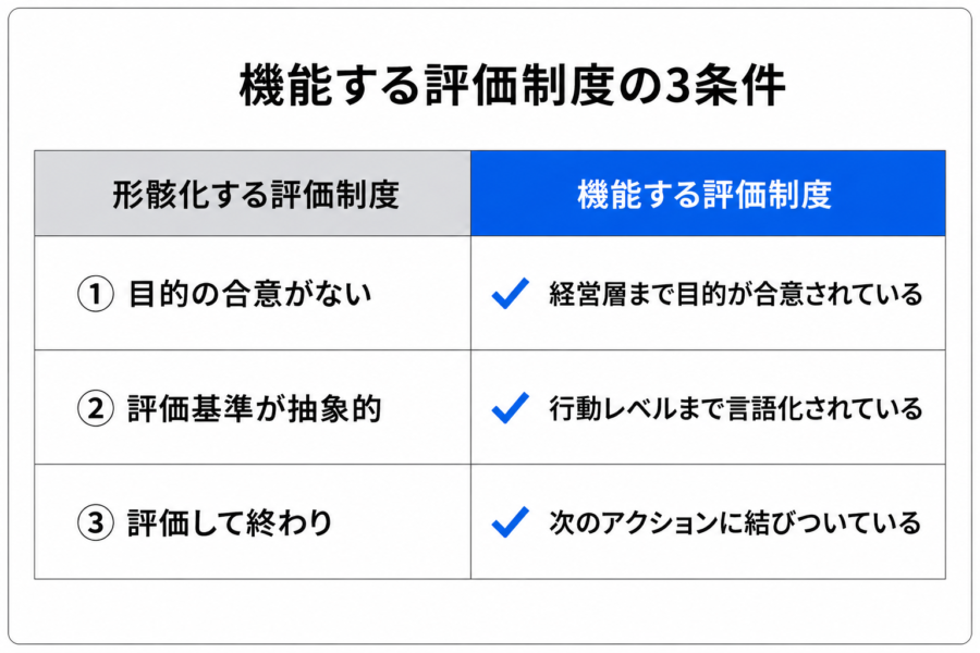 機能する評価制度